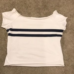 Off the shoulder brandy top